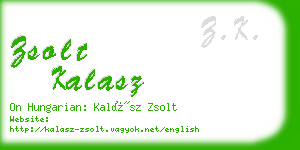 zsolt kalasz business card